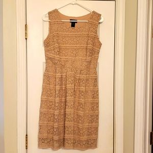 Beige Lace Dress